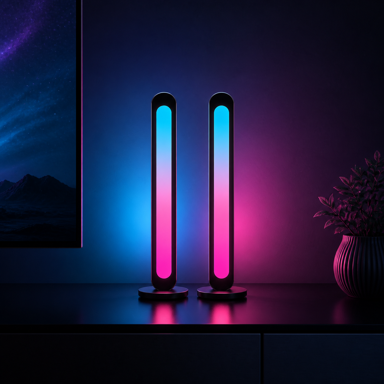 QUORVIXU AuroraLine LED Light Bar Set realistic ambient light product photo