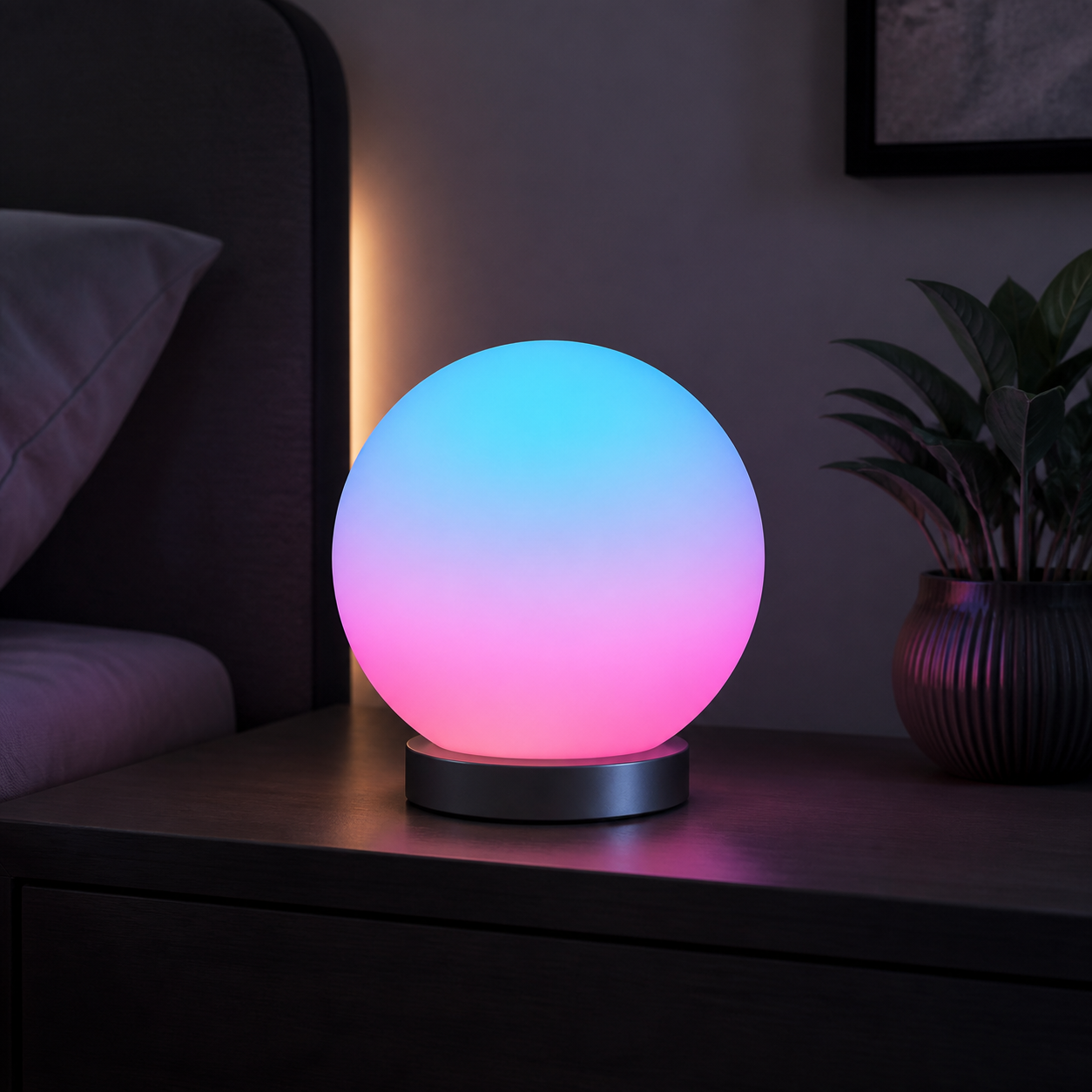 QUORVIXU HaloSphere RGB Mood Light realistic ambient light product photo